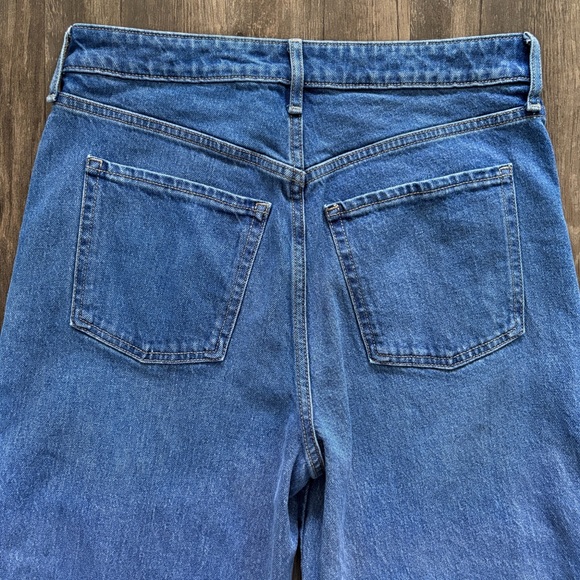 Old Navy Extra-High Waisted Braided Wide-Leg Jeans Medium Wash NWOT - Picture 6 of 12